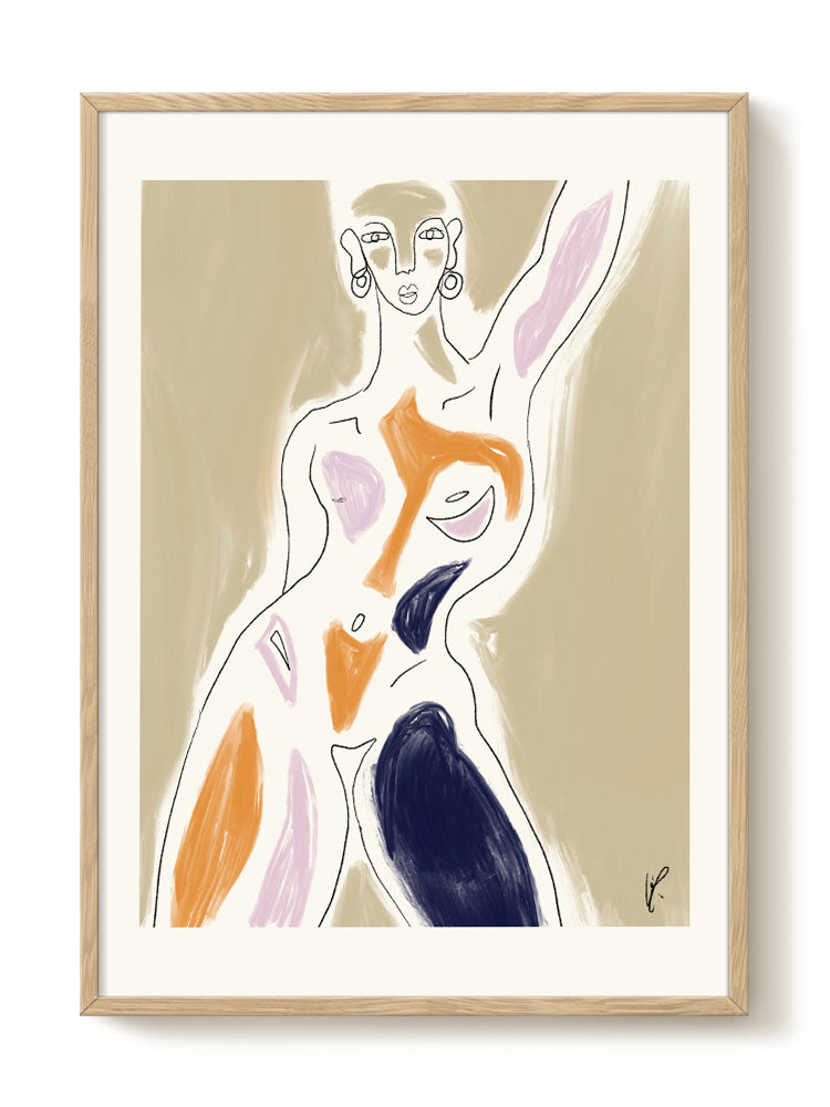 abstract portrait portrait Poster