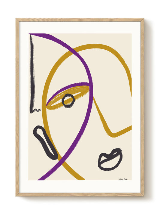 abstract portrait portrait Poster
