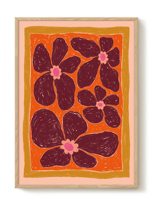 Hanna KL - Stardust Orange – modern wall art print, Falcozi Studio