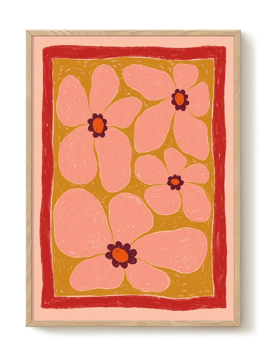 Hanna KL - Stardust Peach – modern wall art print, Falcozi Studio