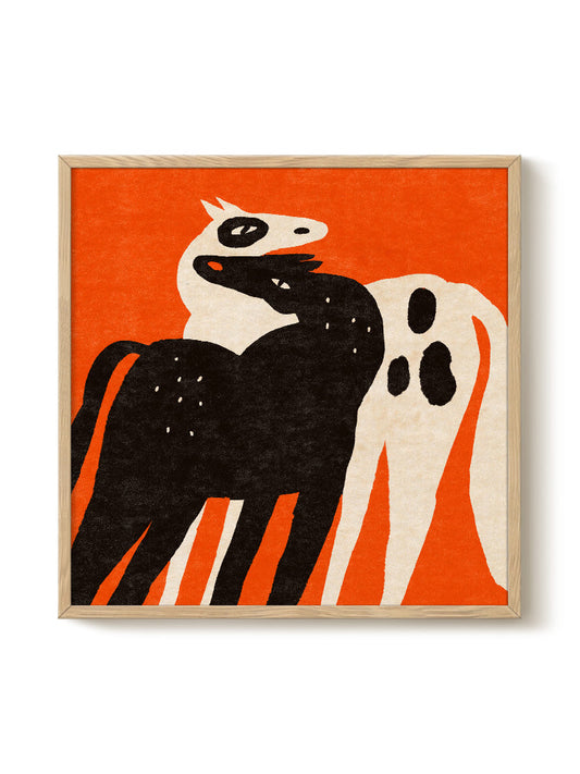 Abstract Birds Print – modern animal wall art, unique design