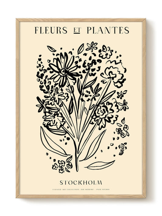 Zoe - Fleurs et Plantes - Stockholm – modern wall art print, Falcozi Studio