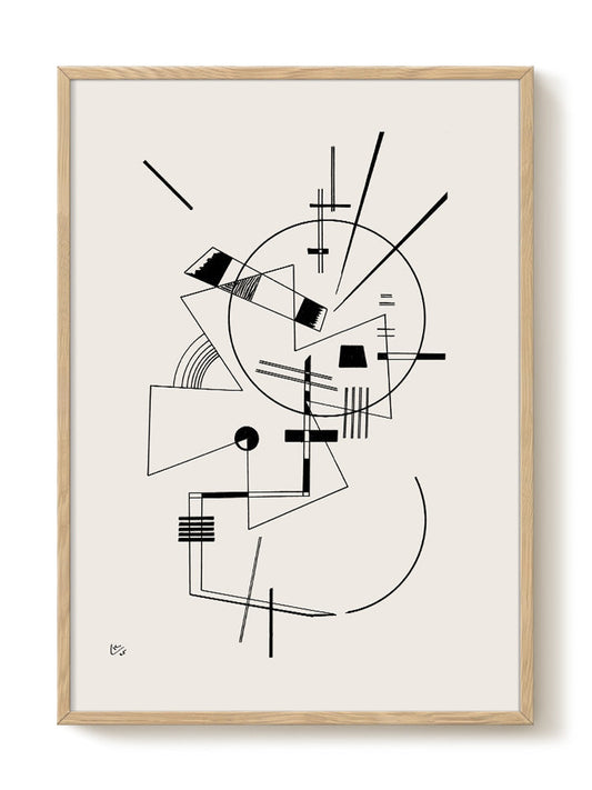 abstract portrait portrait black Poster