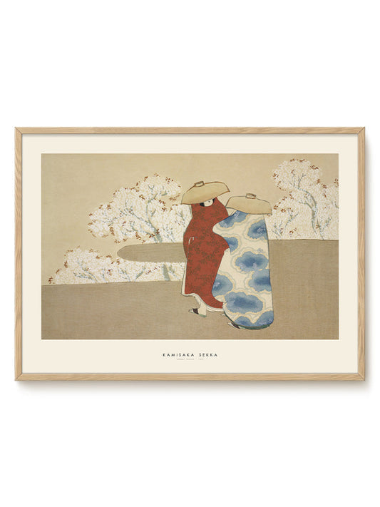 Kamisaka Sekka - Hanami Season – modern wall art print, Falcozi Studio