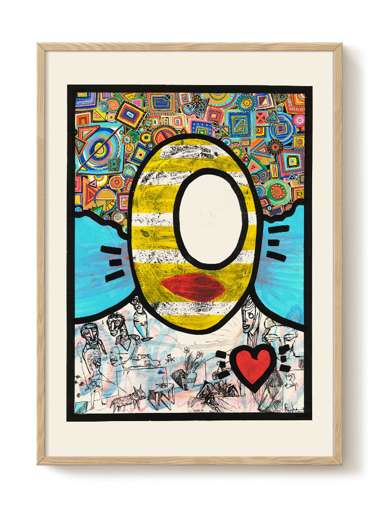 abstract portrait portrait Poster