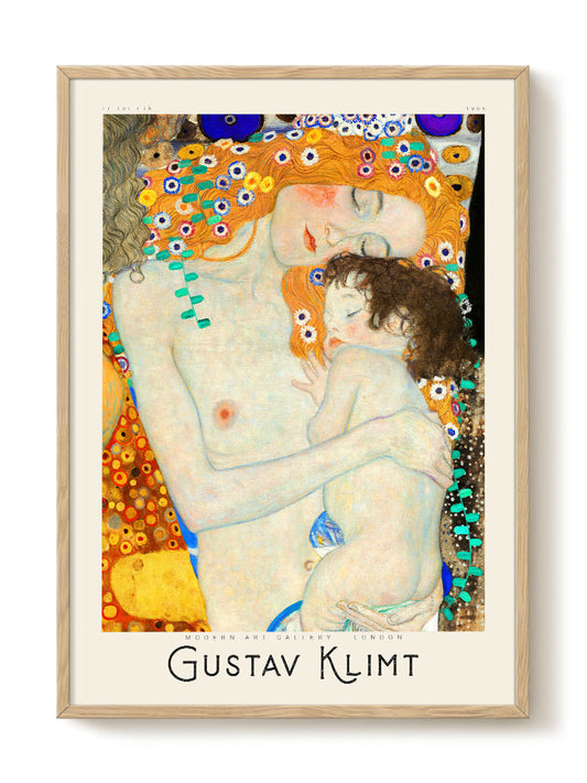 Gustav Klimt - Mother and Child – modern wall art print, Falcozi Studio
