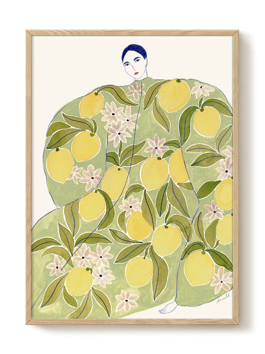 La Poire - Lemon Coat – modern wall art print, Falcozi Studio