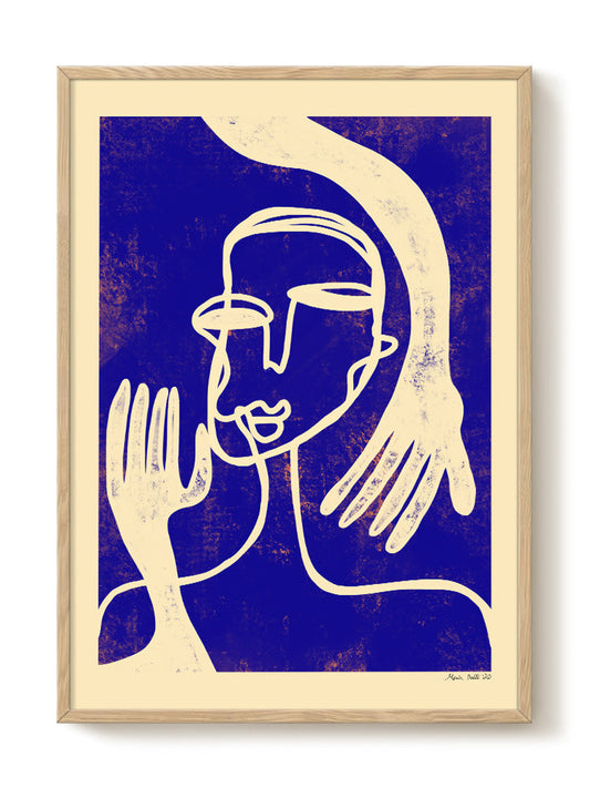 abstract portrait portrait Poster