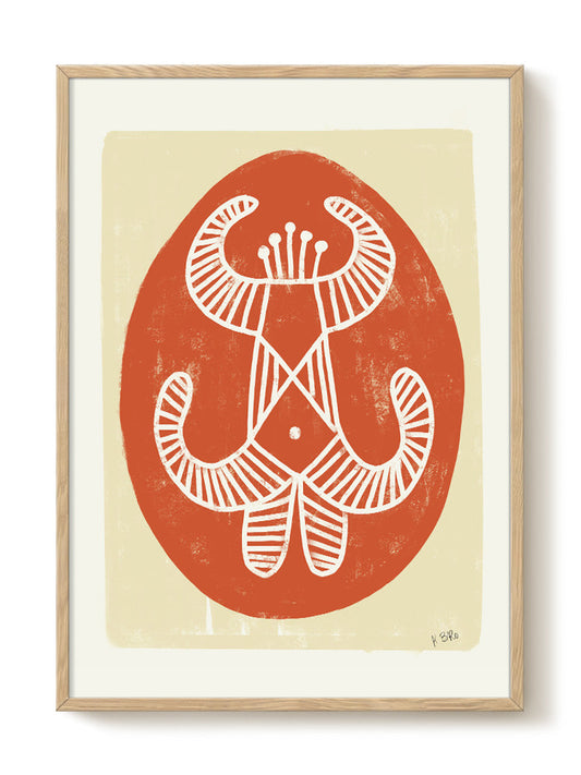 Kateryna Brovkova - Guardian Goddes Beregynya – modern wall art print, Falcozi Studio