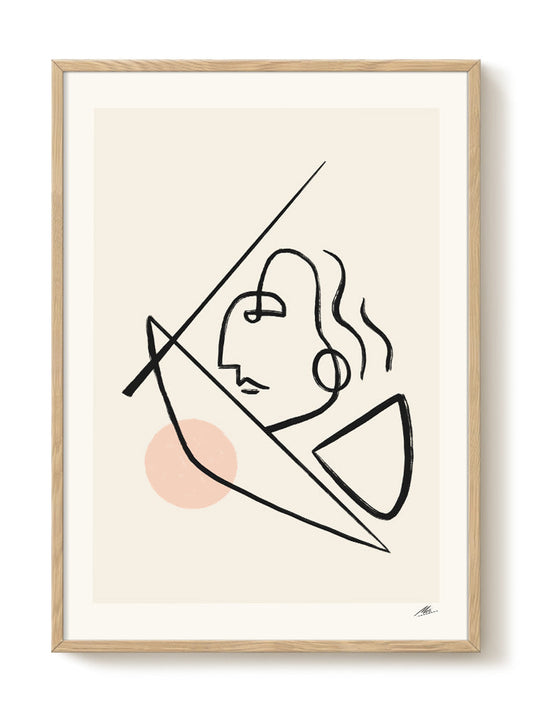 abstract portrait portrait Poster