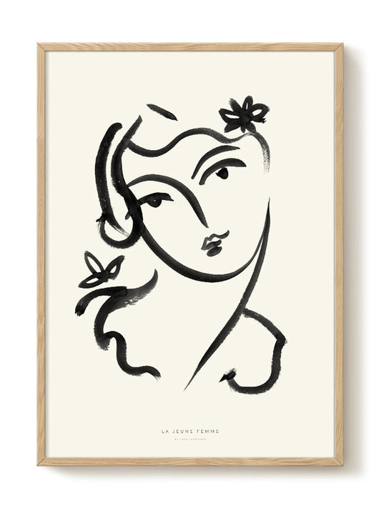 Coco - La Jeune Femme – modern wall art print, Falcozi Studio