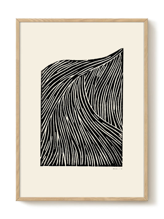 abstract portrait portrait black Poster