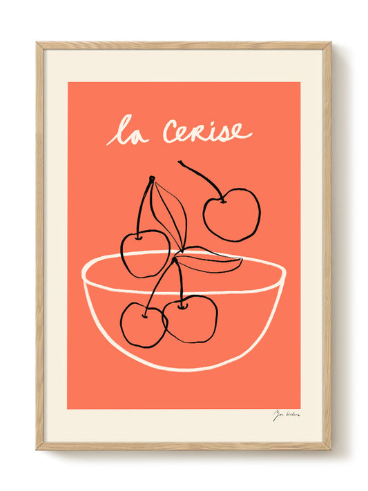 Zoe - La Cerise – modern wall art print, Falcozi Studio