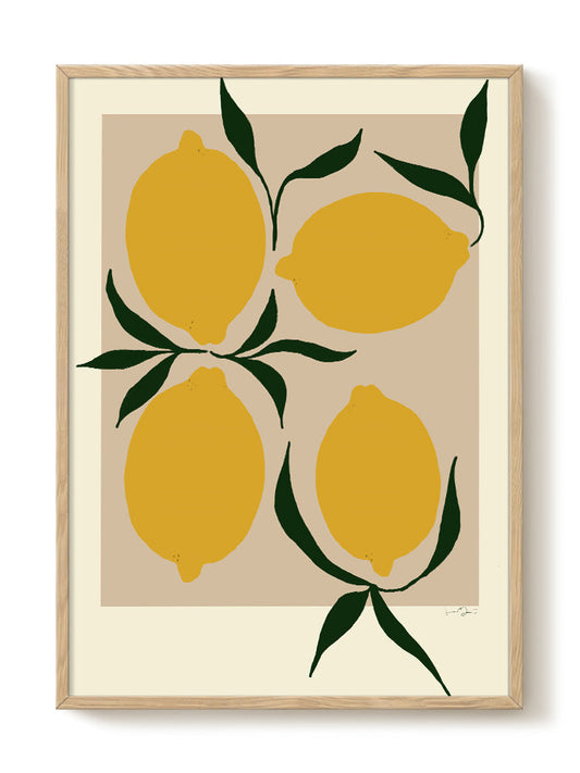 Anna Mörner - Lemon Sand – modern wall art print, Falcozi Studio