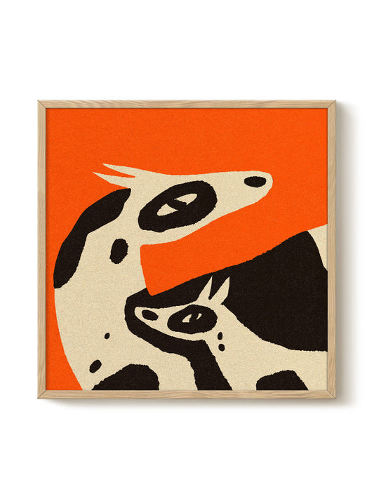 Abstract Birds Print – modern animal wall art, unique design