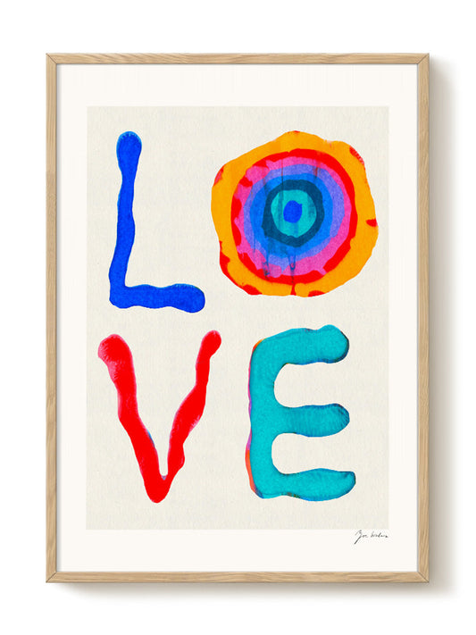 Zoe - LOVE – modern wall art print, Falcozi Studio