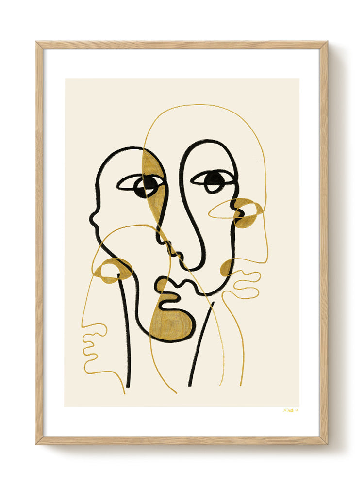 abstract portrait portrait Poster