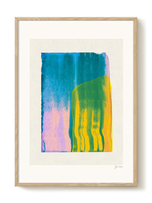Zoe - Chromatic Blaze – modern wall art print, Falcozi Studio