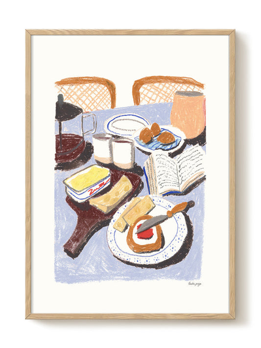 Laura - Cheese and Jam – modern wall art print, Falcozi Studio