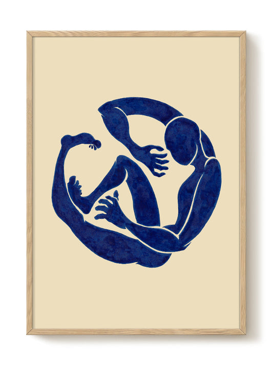 Javier - Round – modern wall art print, Falcozi Studio