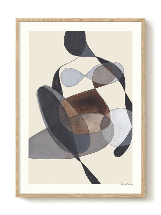 abstract portrait portrait Poster