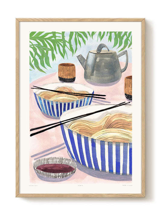 Laura - Ramen – modern wall art print, Falcozi Studio