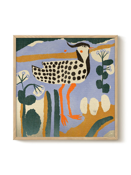 Abstract Birds Print – modern animal wall art, unique design