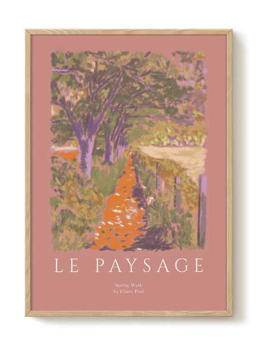 Claire - Spring Walk – modern wall art print, Falcozi Studio