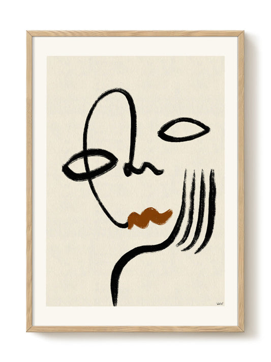 abstract portrait portrait Poster