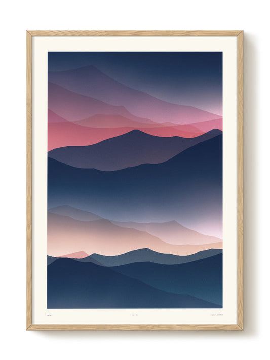 abstract mountain Poster
