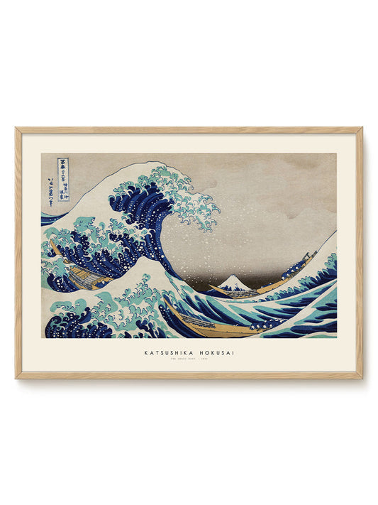 Katsushika Hokusai - The great wave – modern wall art print, Falcozi Studio