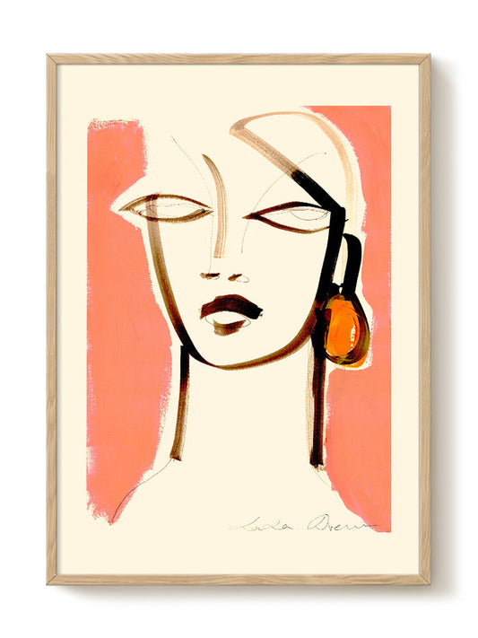 abstract portrait portrait Poster