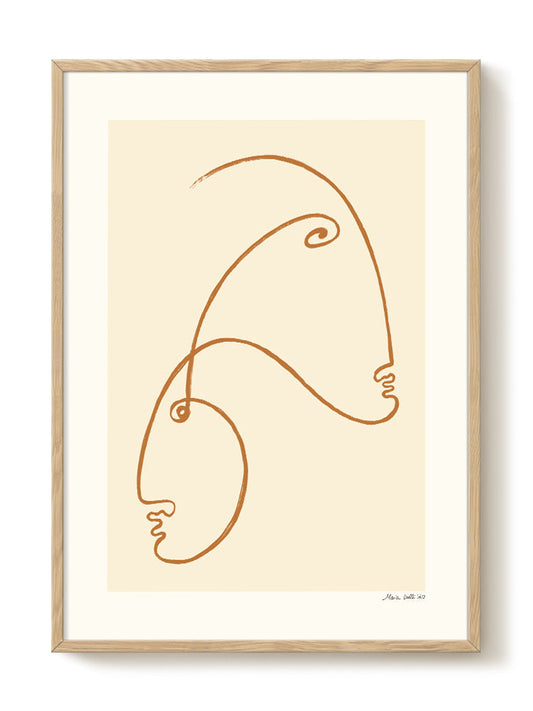 abstract portrait portrait Poster