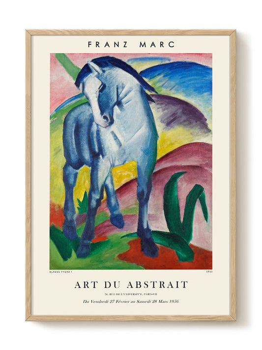 Franz Marc - Blaues Pferd I – modern wall art print, Falcozi Studio
