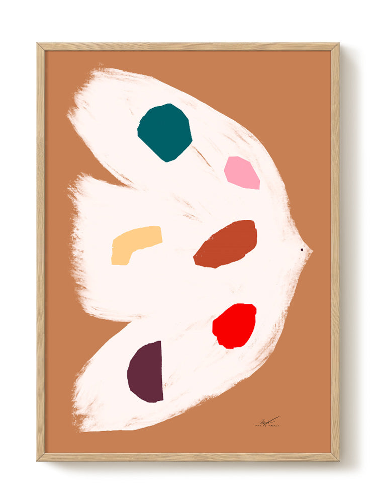 abstract bird portrait Poster