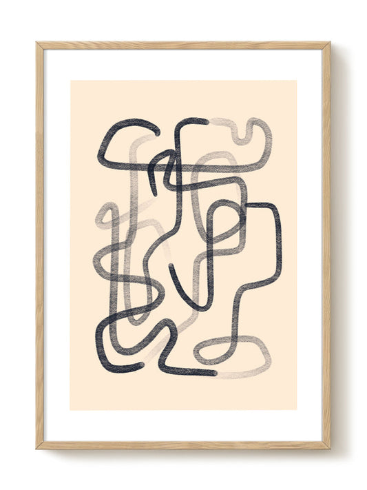 abstract portrait portrait Poster