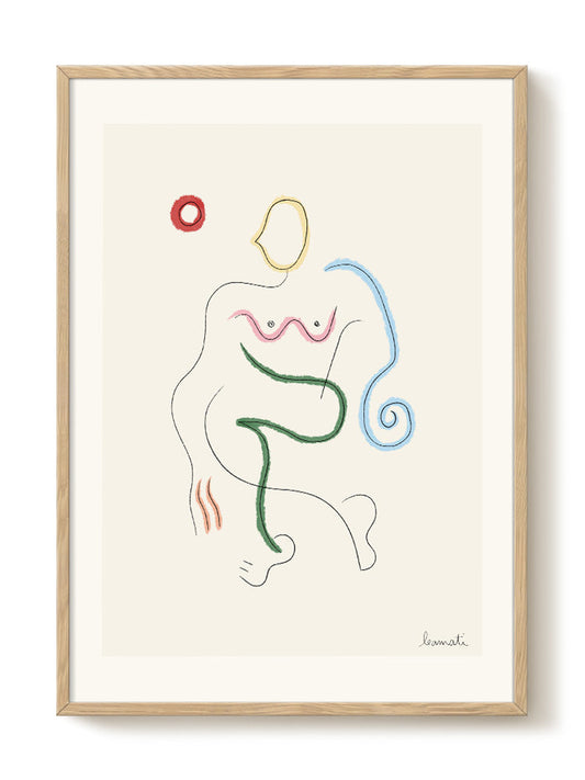 abstract portrait portrait Poster