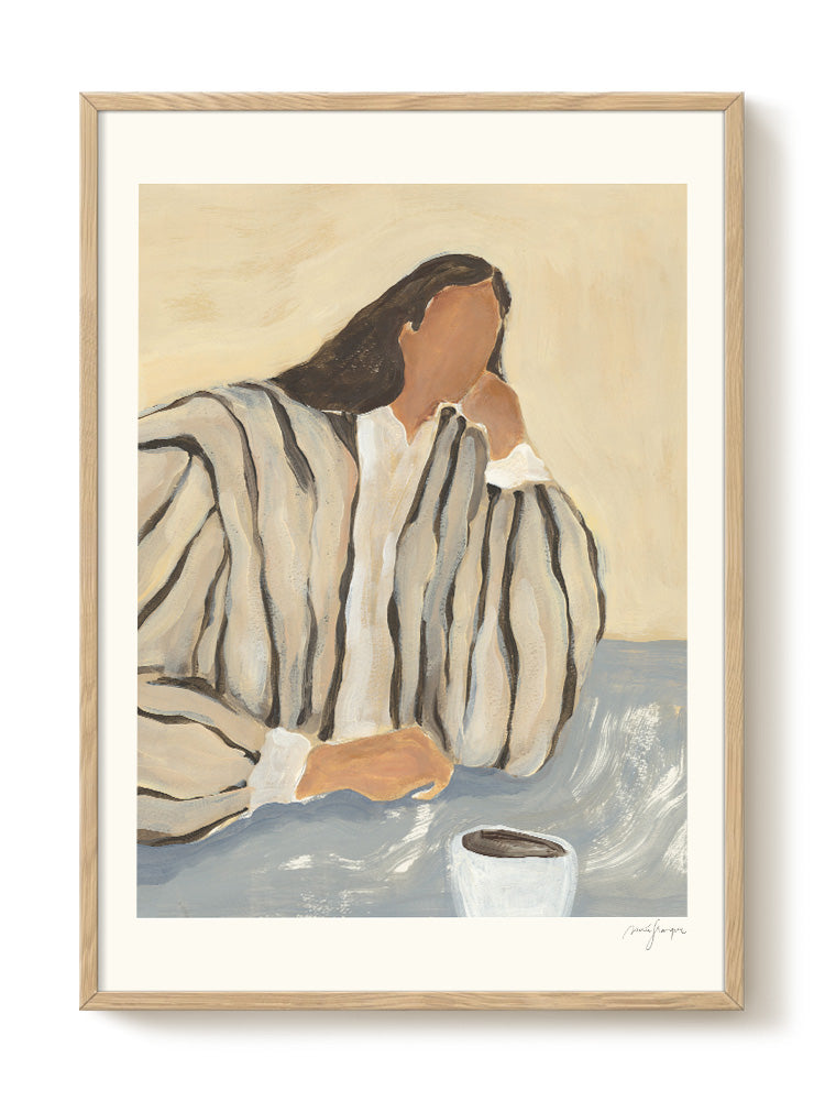 abstract coffee portrait Poster