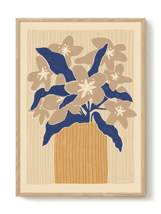 Anouk - Floral – modern wall art print, Falcozi Studio