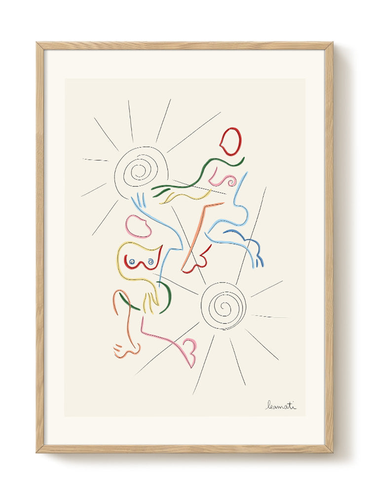 abstract portrait portrait Poster