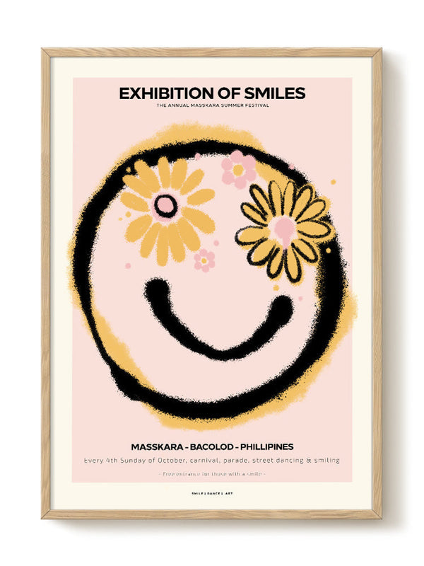 Zoe - Exhibition of Smiles – modern wall art print, Falcozi Studio