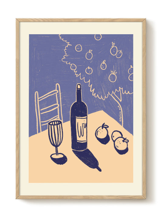 Anouk - Wine & Oranges – modern wall art print, Falcozi Studio