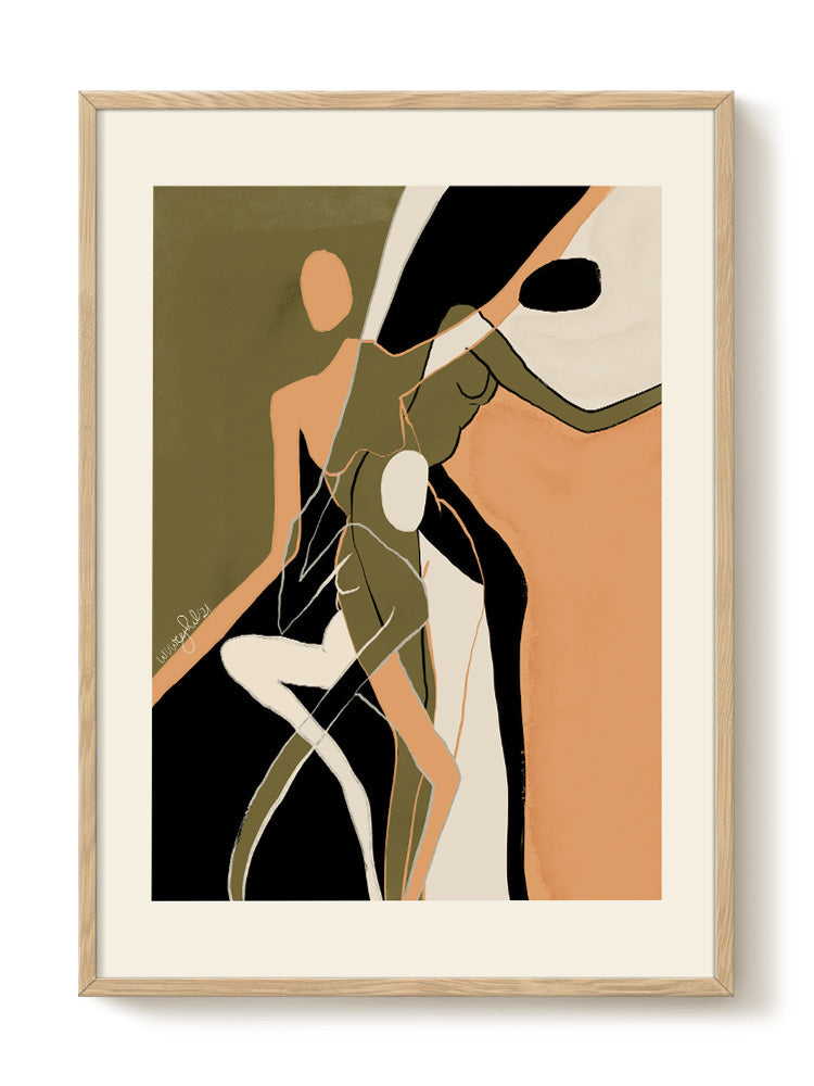 abstract portrait portrait Poster