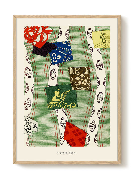 Bijutsu Sekai - Japanese Motifs – modern wall art print, Falcozi Studio