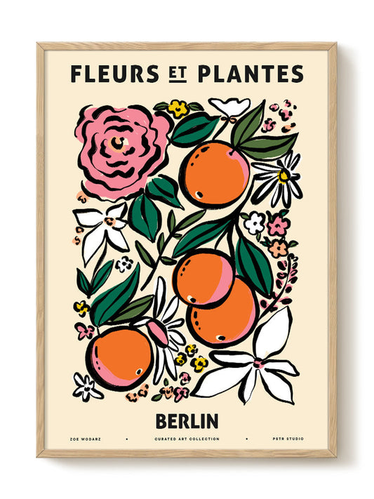 Zoe - Fleurs et Plantes - Berlin – modern wall art print, Falcozi Studio