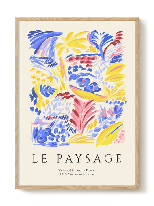 Le Paysage  - Exhibition France – modern wall art print, Falcozi Studio