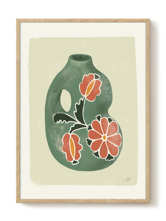 Kateryna Brovkova - Childhood Spirit Vase – modern wall art print, Falcozi Studio