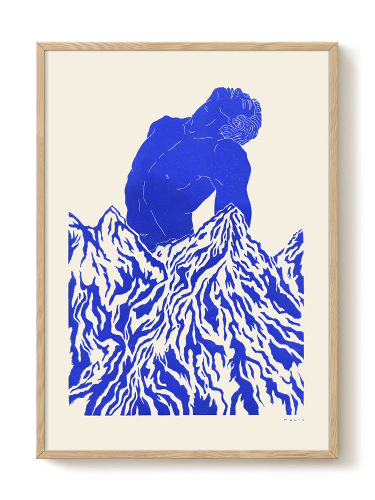 abstract portrait portrait Poster