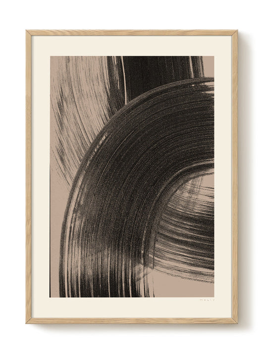 abstract portrait portrait black Poster