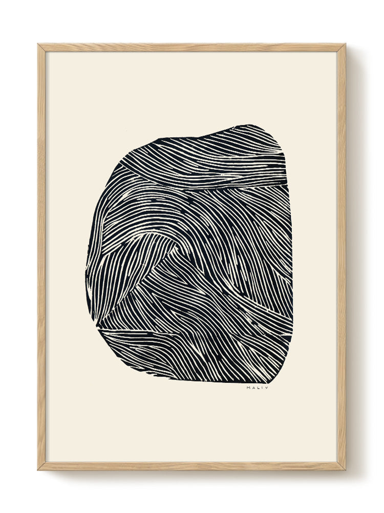 abstract portrait portrait black Poster